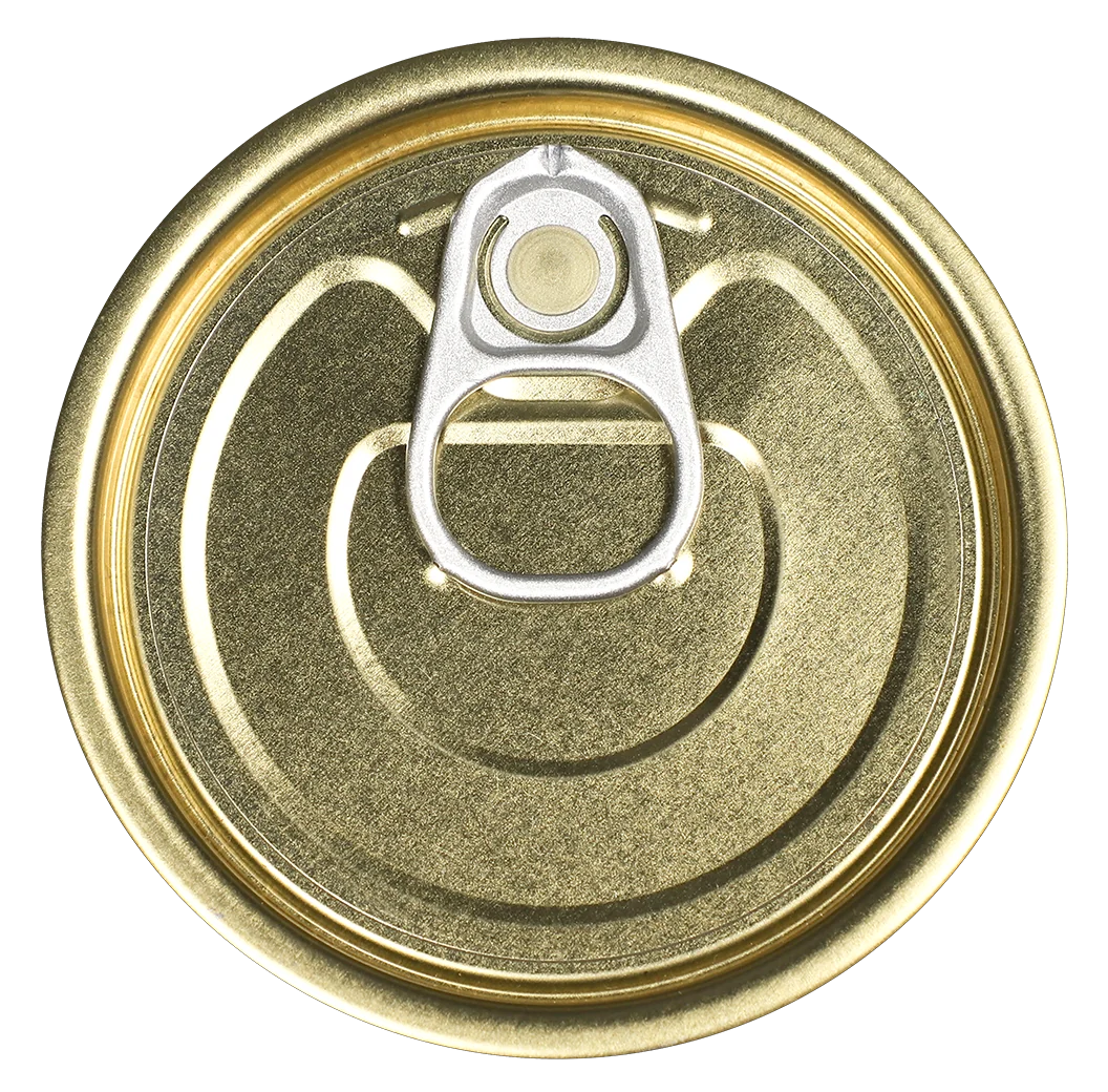 Easy-open can end, top view
